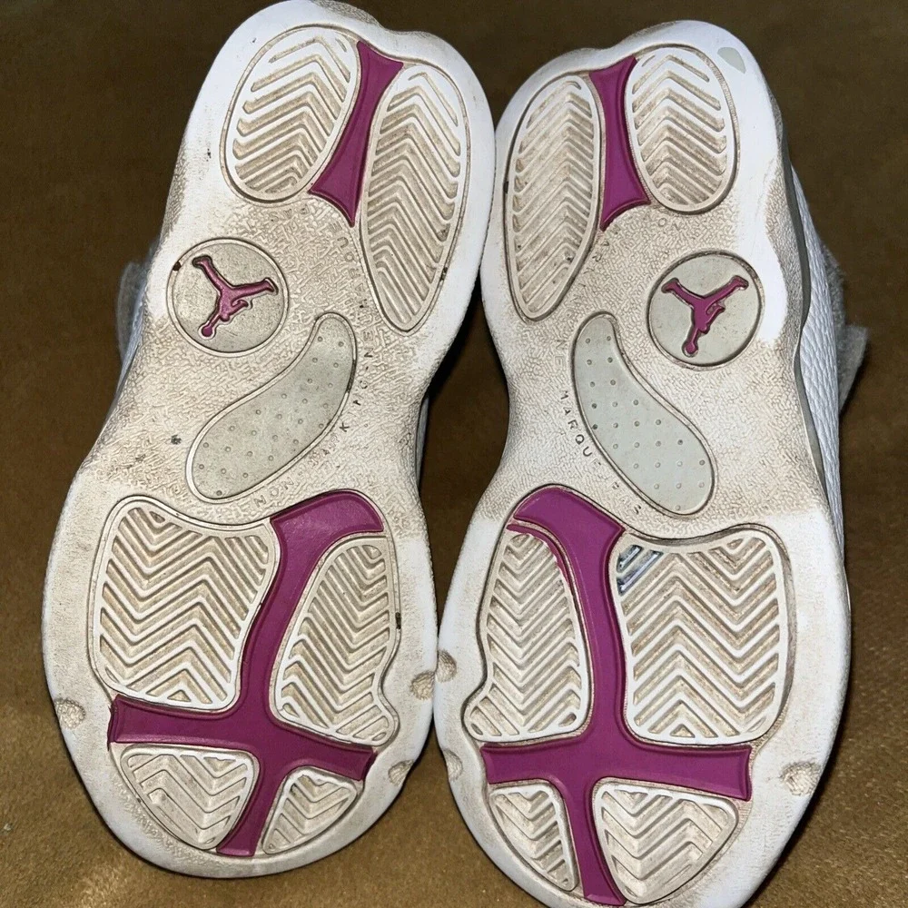 Nike Air Jordan 6 Rings Boys Size 9C White Athletic Shoes‎ Sneakers  942780-111